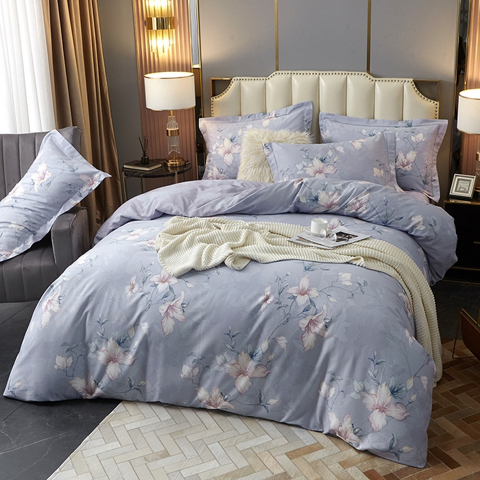 91家纺网 家纺一手货源 找家纺 威克凯丽 2024新款全棉活性磨毛四件套 诺薇