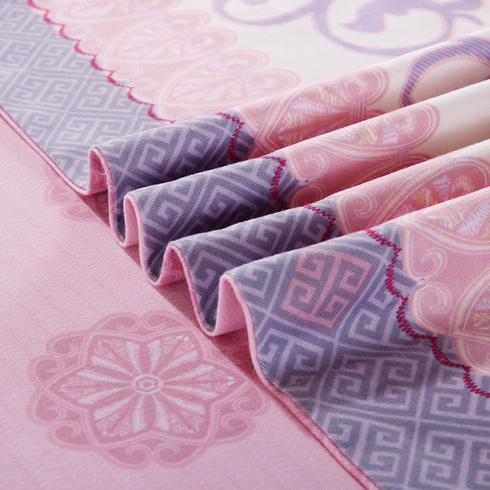 91家纺网 家纺一手货源 找家纺 威克凯丽 2024新款全棉活性磨毛四件套 柔汐