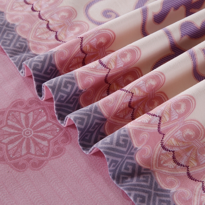 91家纺网 家纺一手货源 找家纺 威克凯丽 2024新款全棉活性磨毛四件套 柔汐