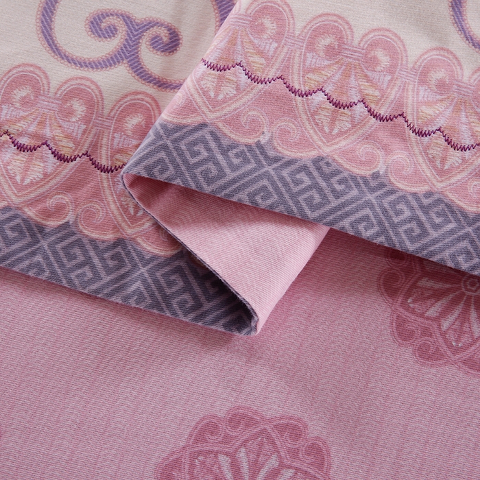 91家纺网 家纺一手货源 找家纺 威克凯丽 2024新款全棉活性磨毛四件套 柔汐