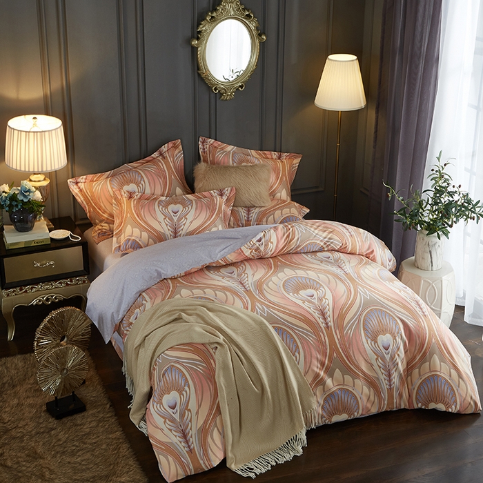 91家纺网 家纺一手货源 找家纺 威克凯丽 2024新款全棉活性磨毛四件套 赛洛