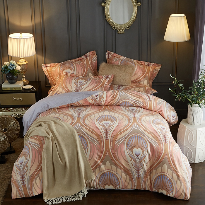 91家纺网 家纺一手货源 找家纺 威克凯丽 2024新款全棉活性磨毛四件套 赛洛