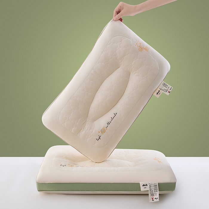 91家纺网 家纺一手货源 找家纺 （总）圣之寐 2025新款牛奶丝云端舱SPA护颈枕枕头枕芯