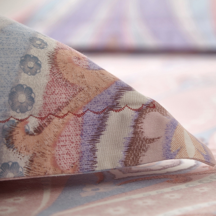 91家纺网 家纺一手货源 找家纺 威克凯丽 2024新款全棉活性磨毛四件套 瑟琳娜（紫）