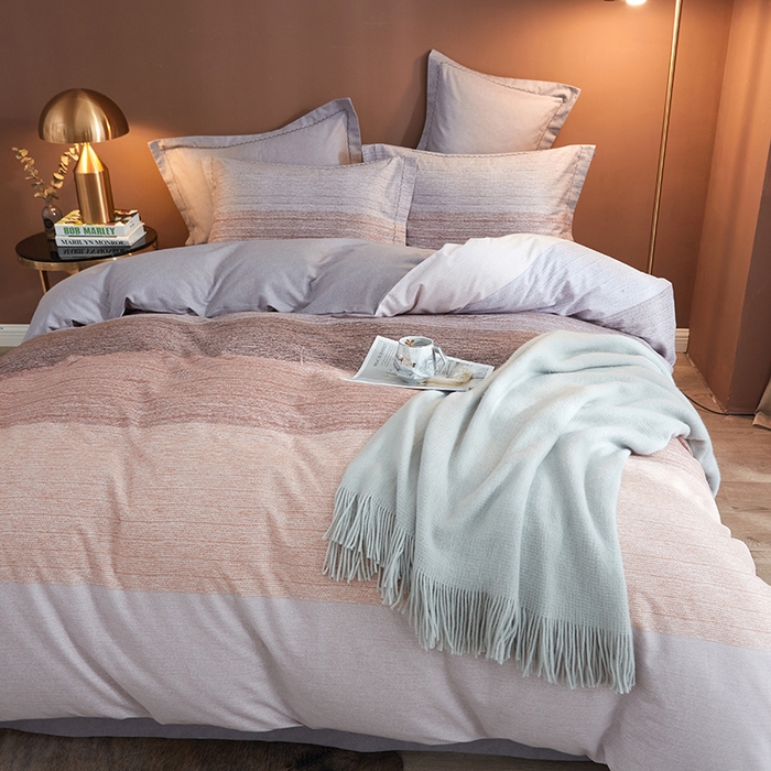 91家纺网 家纺一手货源 找家纺 威克凯丽 2024新款全棉活性磨毛四件套 瑟缇