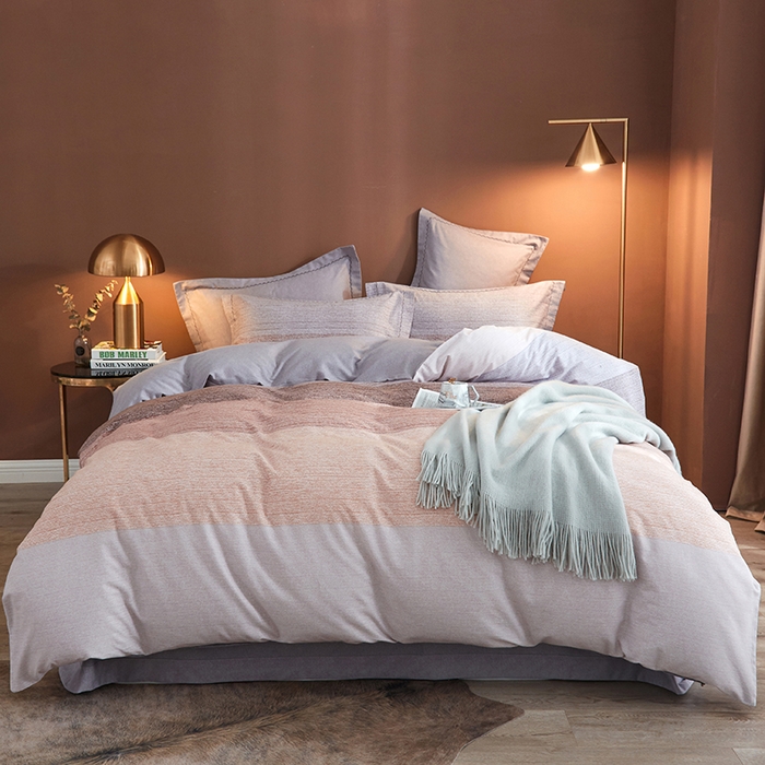 91家纺网 家纺一手货源 找家纺 威克凯丽 2024新款全棉活性磨毛四件套 瑟缇