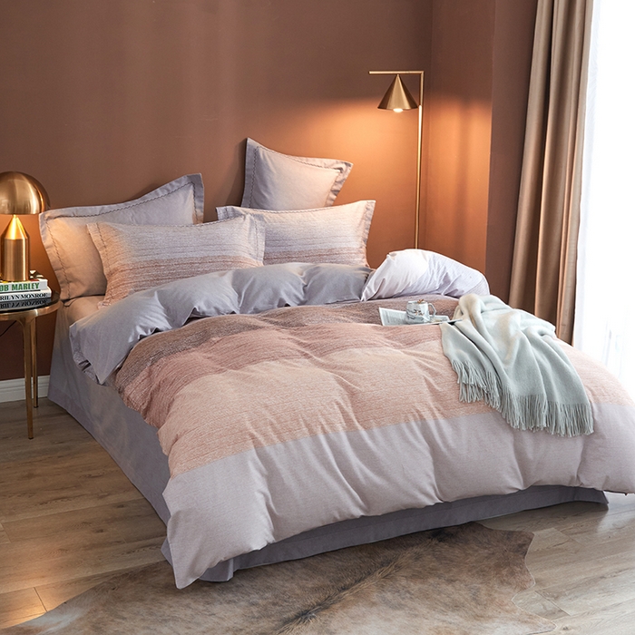 91家纺网 家纺一手货源 找家纺 威克凯丽 2024新款全棉活性磨毛四件套 瑟缇