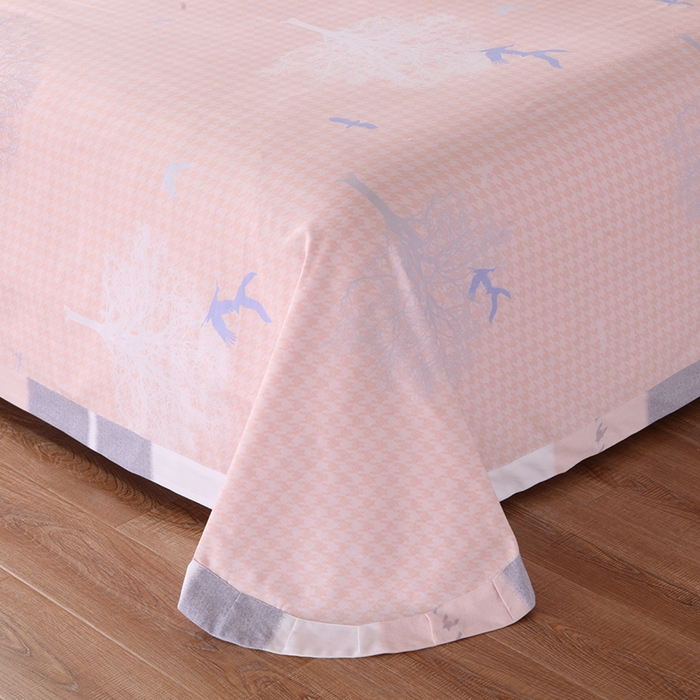 91家纺网 家纺一手货源 找家纺 威克凯丽 2024新款全棉活性磨毛四件套 拾光