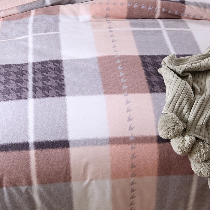 91家纺网 家纺一手货源 找家纺 威克凯丽 2024新款全棉活性磨毛四件套 拾光