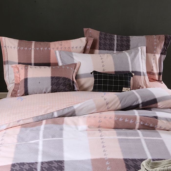 91家纺网 家纺一手货源 找家纺 威克凯丽 2024新款全棉活性磨毛四件套 拾光