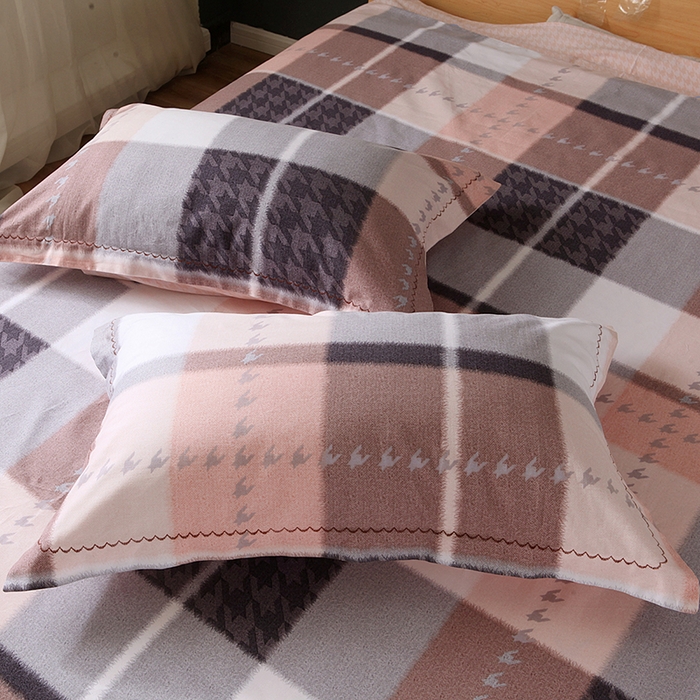 91家纺网 家纺一手货源 找家纺 威克凯丽 2024新款全棉活性磨毛四件套 拾光