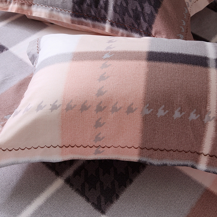 91家纺网 家纺一手货源 找家纺 威克凯丽 2024新款全棉活性磨毛四件套 拾光