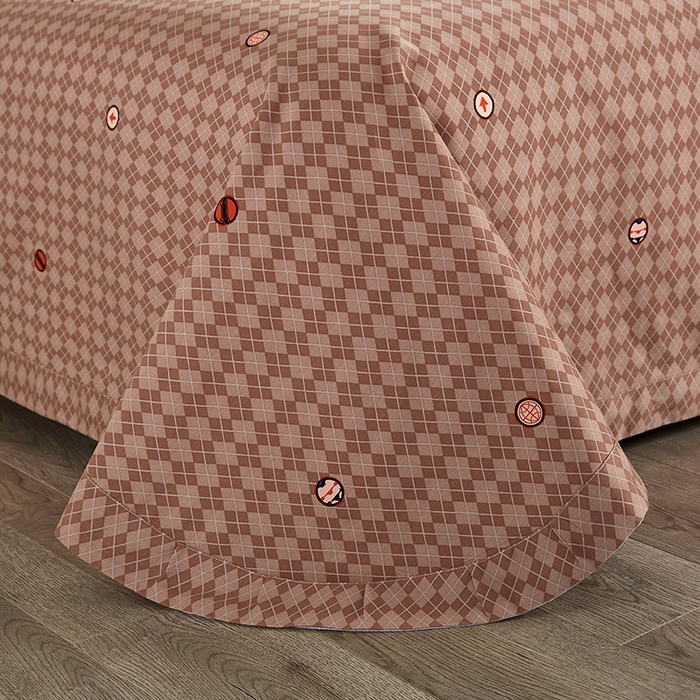 91家纺网 家纺一手货源 找家纺 威克凯丽 2024新款全棉活性磨毛四件套 熊宝贝