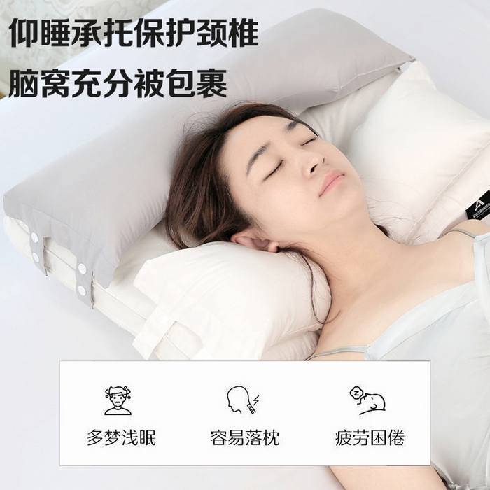 91家纺网 家纺一手货源 找家纺 （总）圣之寐 2025新款拆卸式多用全棉牵引枕枕头枕芯 	