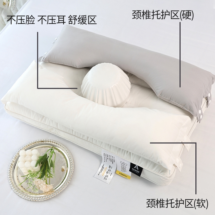 91家纺网 家纺一手货源 找家纺 （总）圣之寐 2025新款拆卸式多用全棉牵引枕枕头枕芯 	