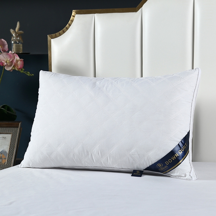 91家纺网 家纺一手货源 找家纺 （总）圣之寐 2025新款三线格磨毛羽丝绒枕枕头枕芯 