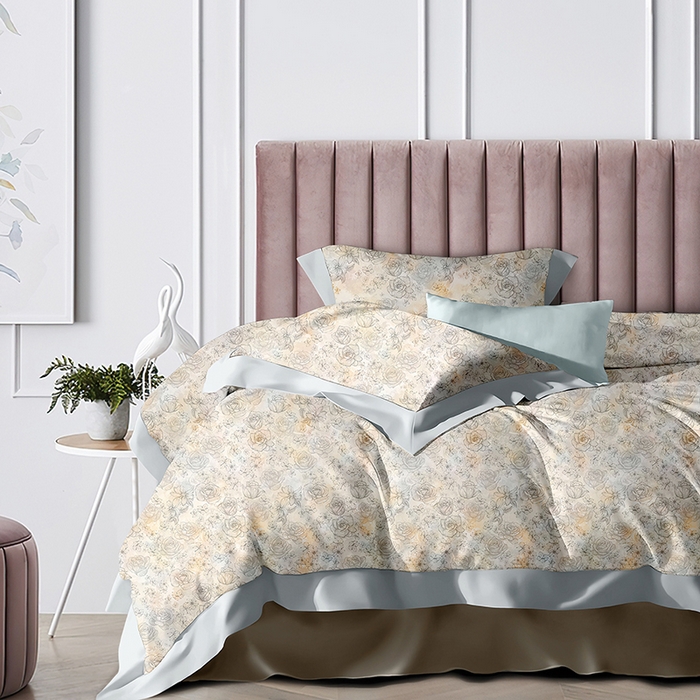 威克凯丽 2024新款全棉活性磨毛四件套 清妍-黄