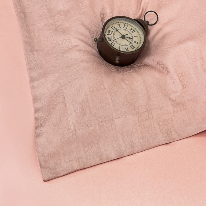 91家纺网 家纺一手货源 找家纺 威克凯丽 2024新款全棉提花四件套 罗兰-花豆沙