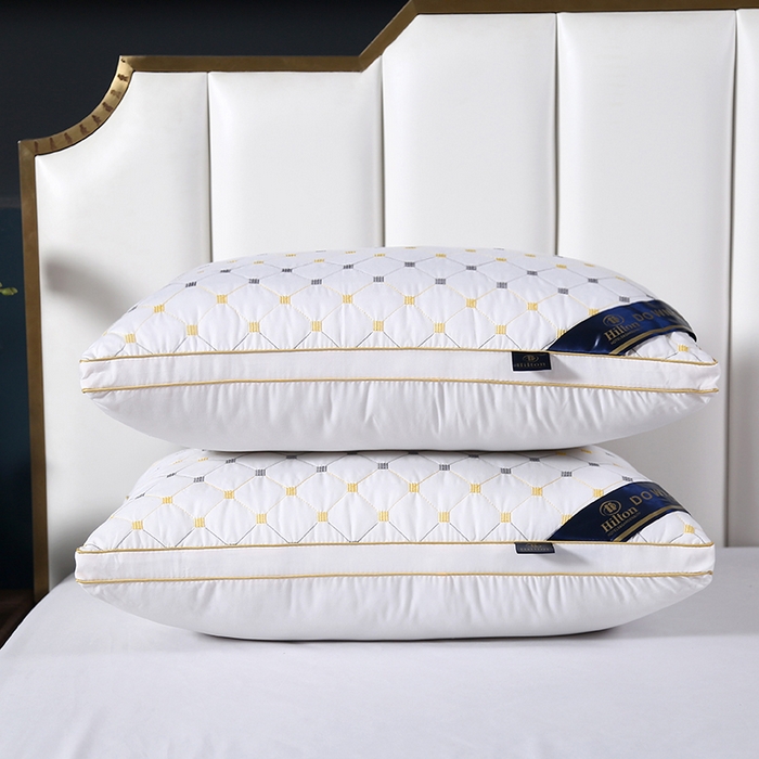 91家纺网 家纺一手货源 找家纺 （总）圣之寐 2025新款满天星磨毛羽丝绒刺绣枕枕头枕芯