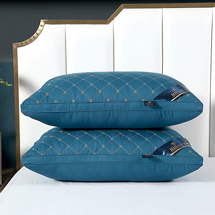 91家纺网 家纺一手货源 找家纺 （总）圣之寐 2025新款满天星磨毛羽丝绒刺绣枕枕头枕芯