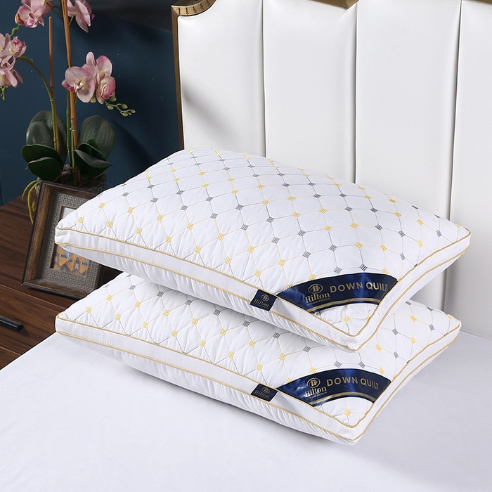 91家纺网 家纺一手货源 找家纺 （总）圣之寐 2025新款满天星磨毛羽丝绒刺绣枕枕头枕芯