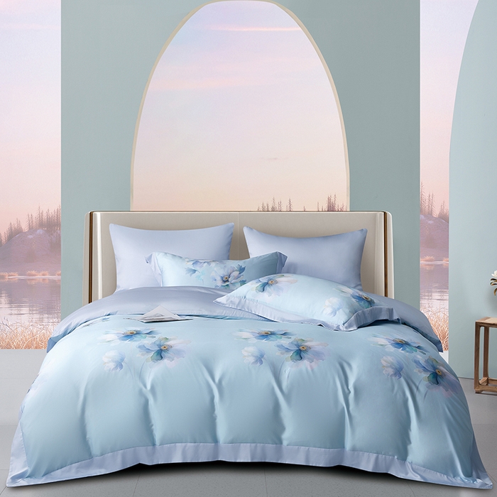 91家纺网 家纺一手货源 找家纺 （总）威克凯丽 2024新款金太阳60兰精天丝四件套