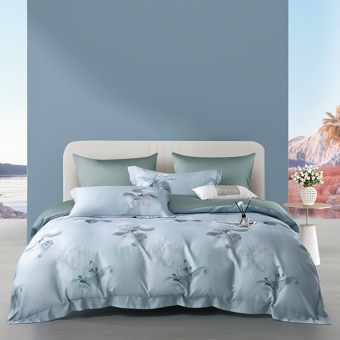 91家纺网 家纺一手货源 找家纺 （总）威克凯丽 2024新款金太阳60兰精天丝四件套