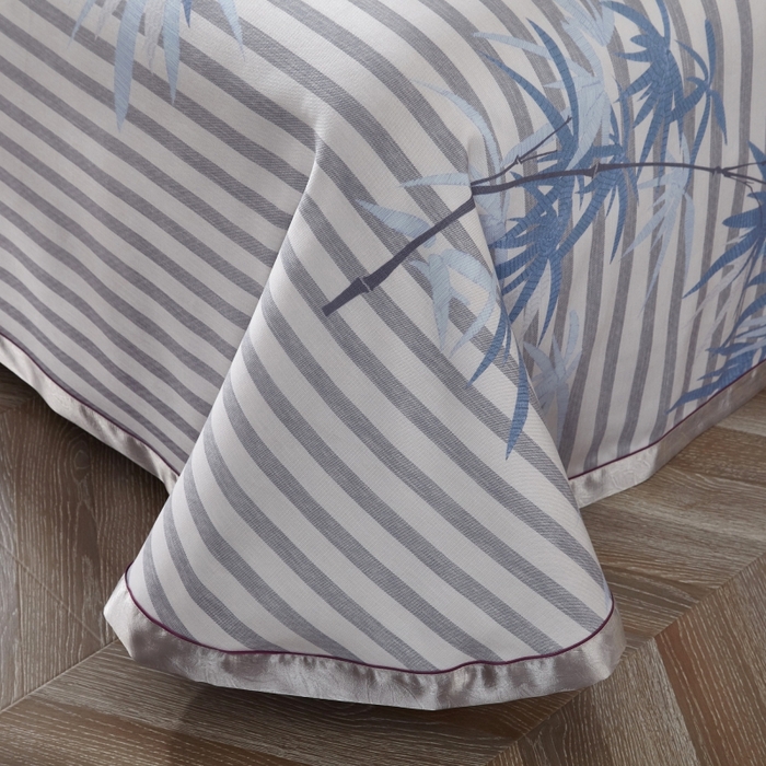 91家纺网 家纺一手货源 找家纺 威克凯丽 2024新款特价款竹语天丝软凉席三件套 芙谣