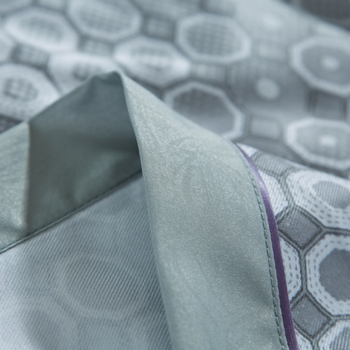 91家纺网 家纺一手货源 找家纺 威克凯丽 2024新款特价款竹语天丝软凉席三件套 沐格