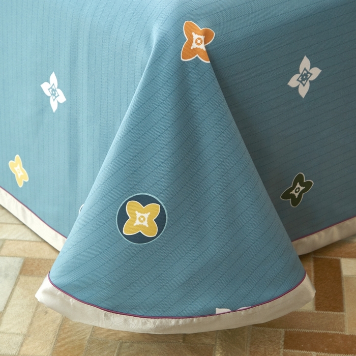 91家纺网 家纺一手货源 找家纺 威克凯丽 2024新款特价款竹语天丝软凉席三件套 帕米拉-绿