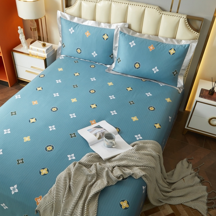 91家纺网 家纺一手货源 找家纺 威克凯丽 2024新款特价款竹语天丝软凉席三件套 帕米拉-绿