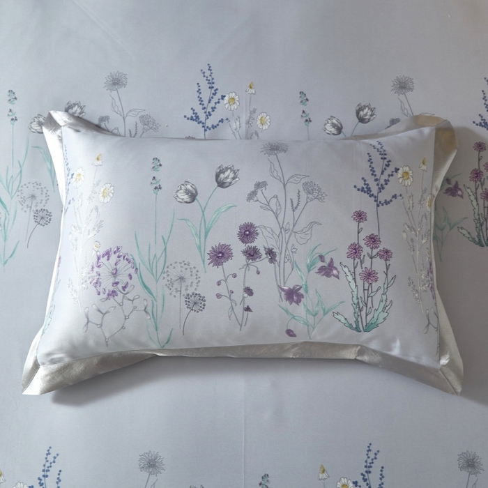 91家纺网 家纺一手货源 找家纺 威克凯丽 2024新款特价款竹语天丝软凉席三件套 微微花语