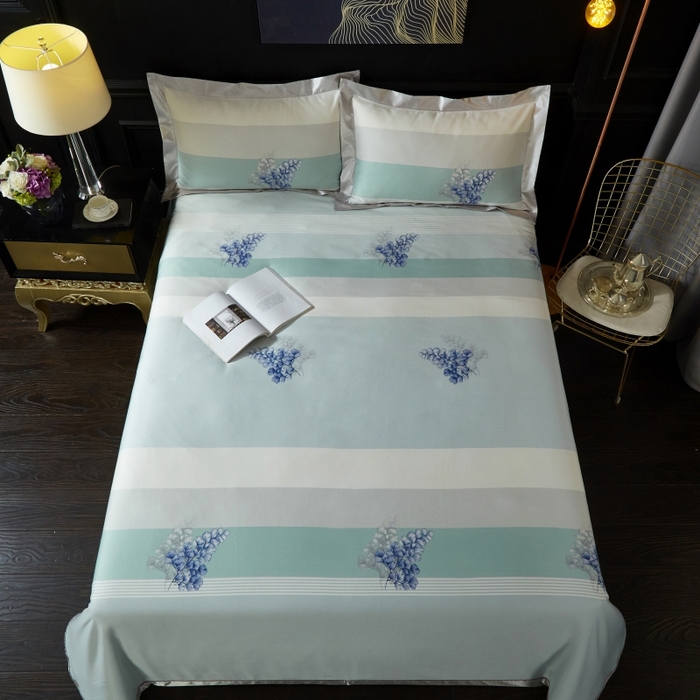 91家纺网 家纺一手货源 找家纺 威克凯丽 2024新款特价款竹语天丝软凉席三件套 仲夏之夜