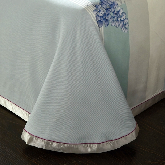 91家纺网 家纺一手货源 找家纺 威克凯丽 2024新款特价款竹语天丝软凉席三件套 仲夏之夜