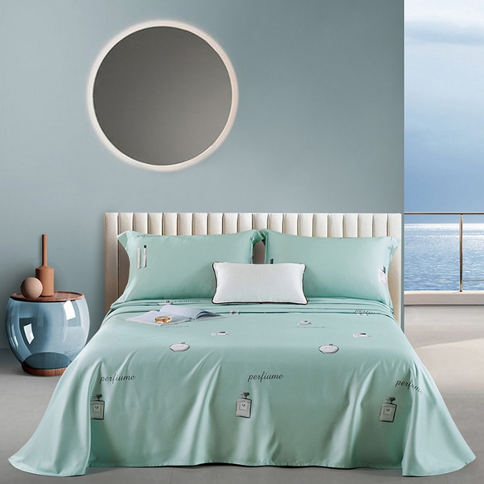 威克凯丽 2024新款特价款竹语天丝软凉席三件套 布里奇（绿）