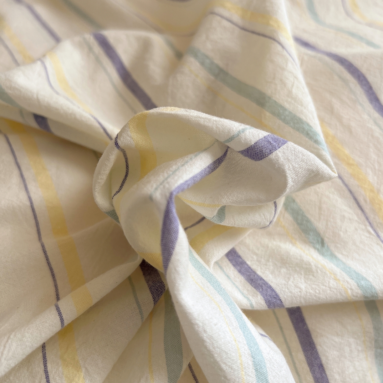 91家纺网 家纺一手货源 找家纺 丽涵家纺 2025新款全棉纯棉色织水洗棉刺绣婴幼儿童枕套枕套单件单枕套-儿童款 韵律-紫