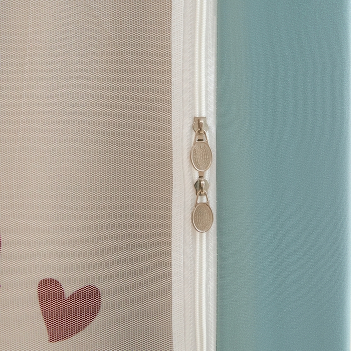 91家纺网 家纺一手货源 找家纺 世婕 2025新款高精密梭织强遮光学生宿舍卡通蚊帐 梭织-柿柿如意