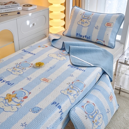 X猫先生 2025小清新全棉学生床盖-新增花型 遨游星际