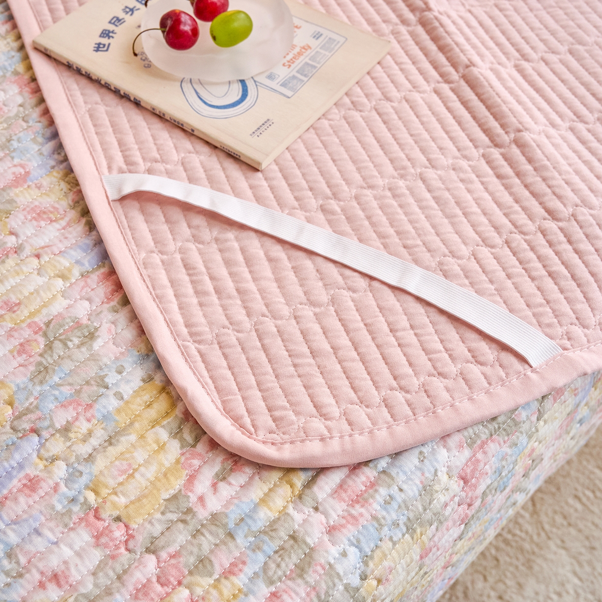 91家纺网 家纺一手货源 找家纺 X猫先生 2025小清新全棉学生床盖-新增花型 暖阳绿意