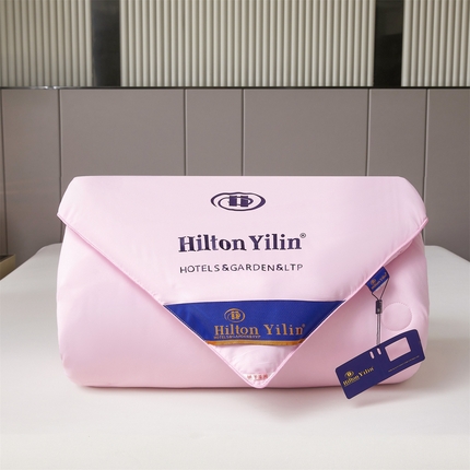 招财星家纺 2025新款希尔顿逸林被冬被春秋被夏被空调被子被芯加厚棉被单人双人（带质检报告） 酒店-粉色