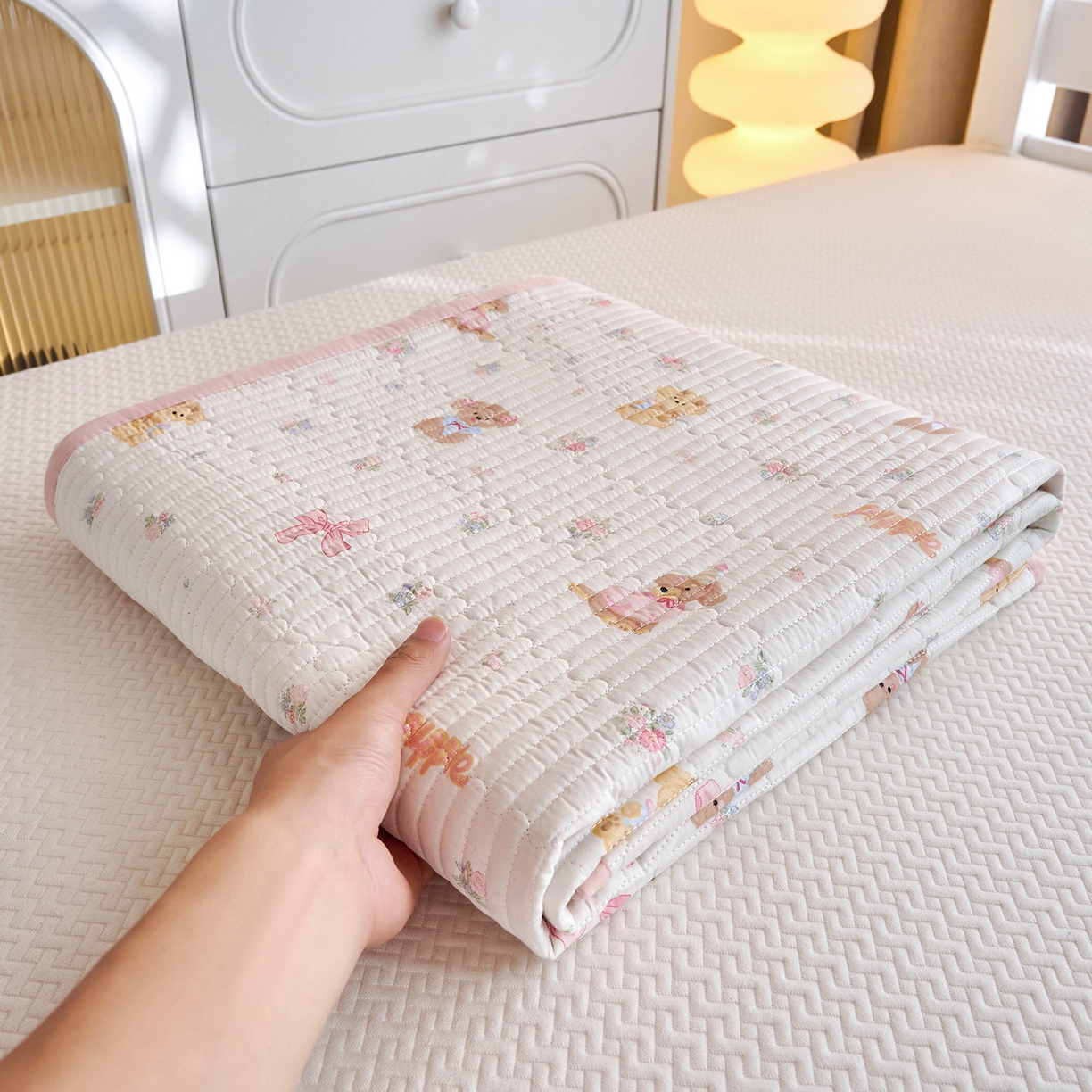 91家纺网 家纺一手货源 找家纺 X猫先生 2025小清新全棉学生床盖-新增花型 酷卡小狗