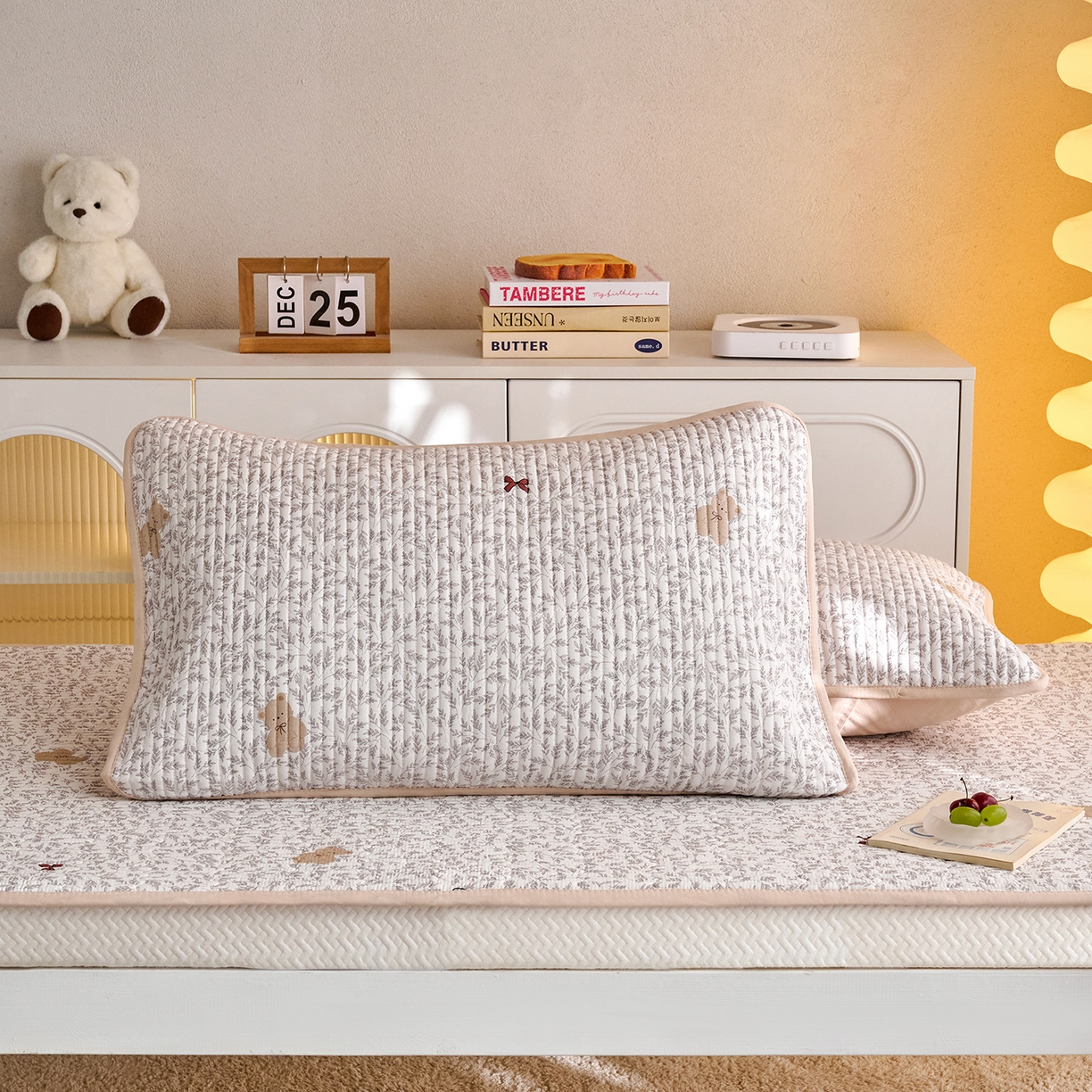 91家纺网 家纺一手货源 找家纺 X猫先生 2025小清新全棉学生床盖-新增花型 日上海岛