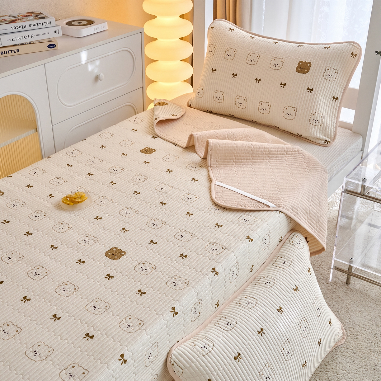 91家纺网 家纺一手货源 找家纺 （总）X猫先生 2025小清新全棉学生床盖-新增花型