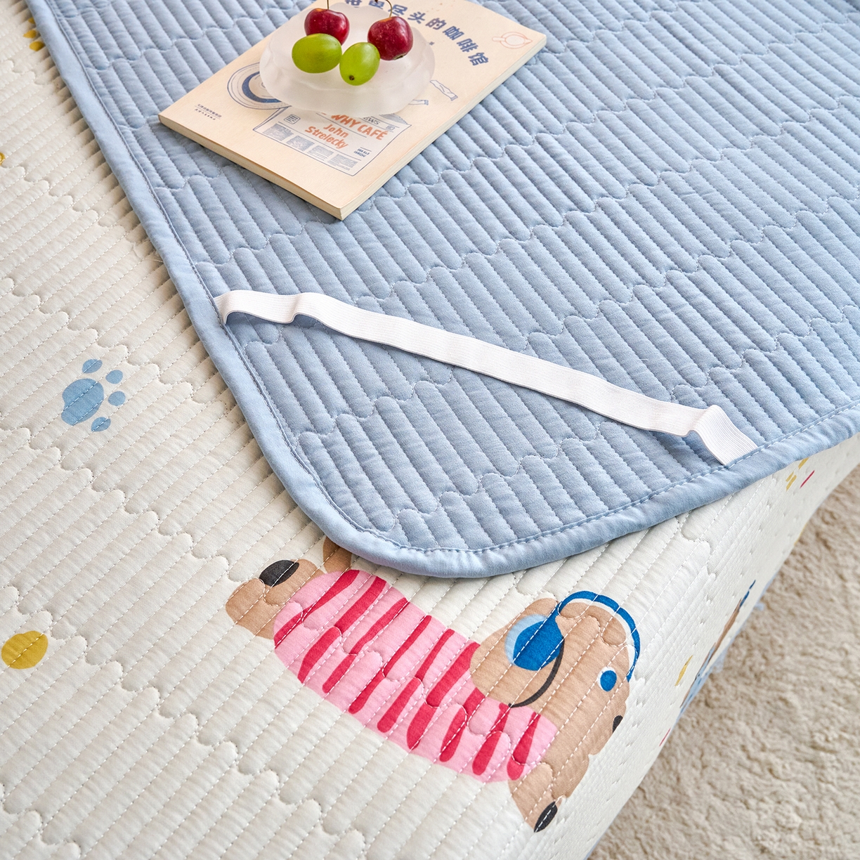 91家纺网 家纺一手货源 找家纺 X猫先生 2025小清新全棉学生床盖-新增花型 萌汪甜梦