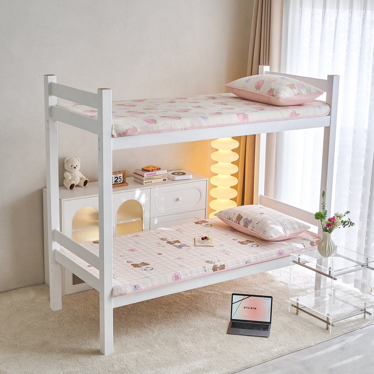 91家纺网 家纺一手货源 找家纺 X猫先生 2025小清新全棉学生床盖-新增花型 童谣