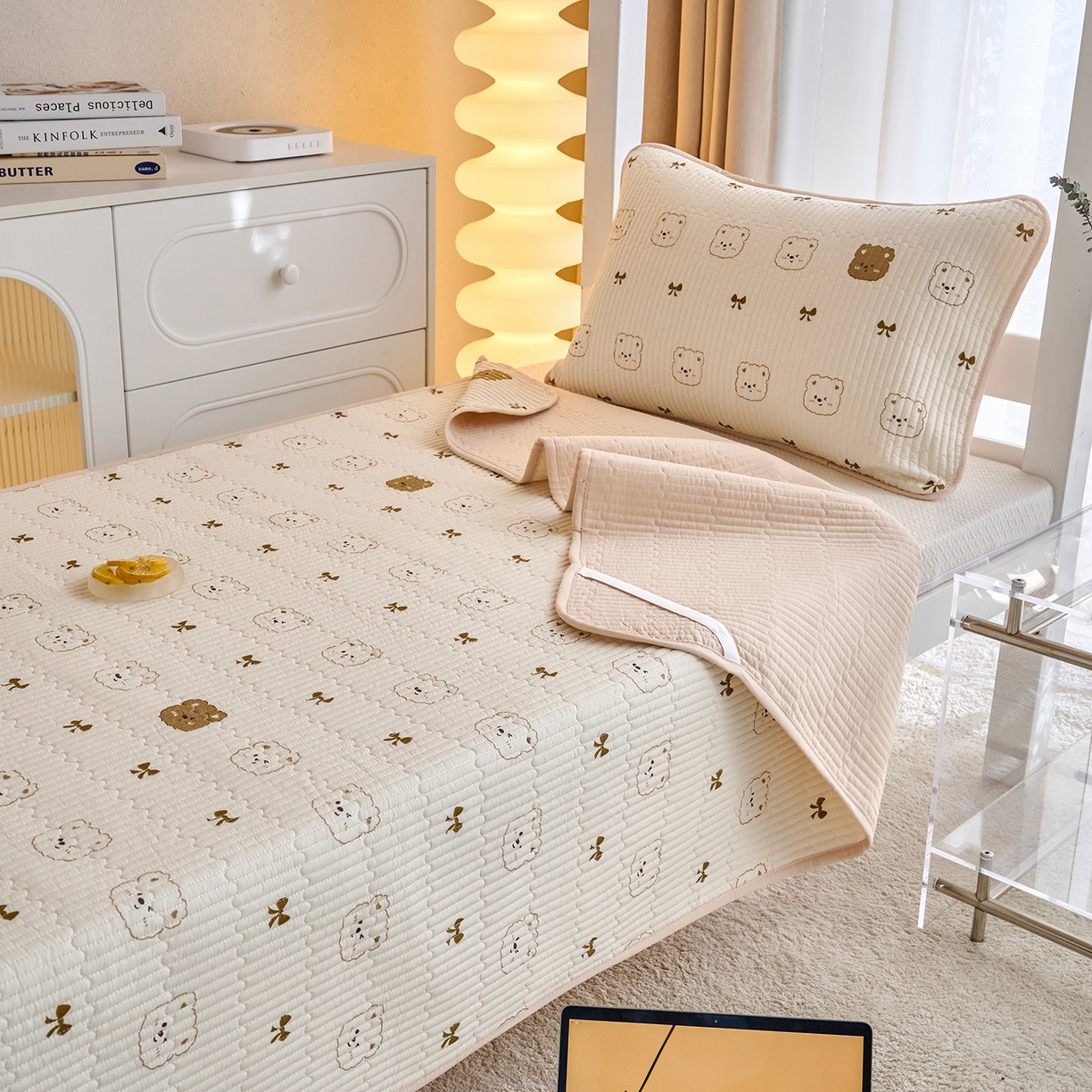 91家纺网 家纺一手货源 找家纺 （总）X猫先生 2025小清新全棉学生床盖-新增花型