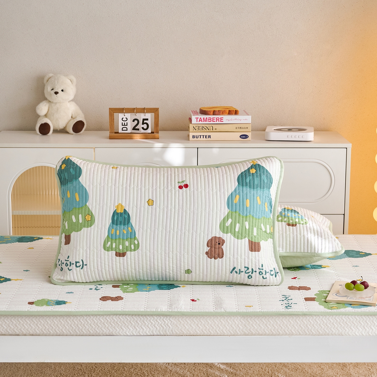 91家纺网 家纺一手货源 找家纺 X猫先生 2025小清新全棉学生床盖-新增花型 奇趣森林