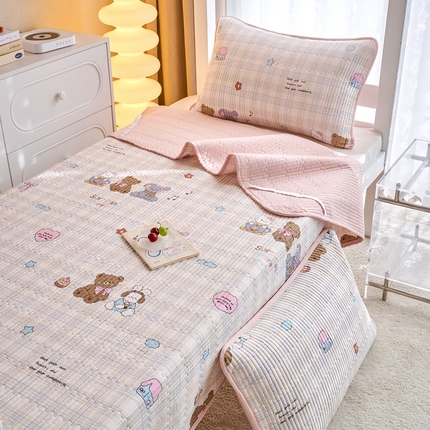 91家纺网 家纺一手货源 找家纺 （总）X猫先生 2025小清新全棉学生床盖-新增花型