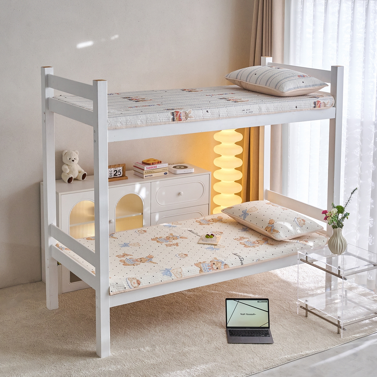 91家纺网 家纺一手货源 找家纺 X猫先生 2025小清新全棉学生床盖-新增花型 洛可可