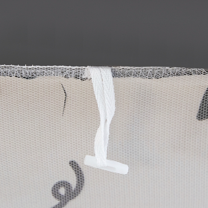 91家纺网 家纺一手货源 找家纺 世婕 2025新款高精密梭织强遮光学生宿舍卡通蚊帐 梭织-深灰